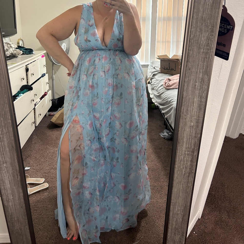 Lulu’s Formal Floral Dress